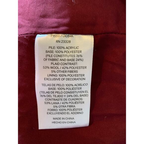 Pendleton women’s full zip fleece teddy jacket sz small red - Picture 6 of 12